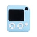 Childrens Mini Printer Interactive Camera 1080P Video Camera with 32GB Memory Card & 5 Rolls Paper for Fun Learning Experience Blue 2.4 Inches Kids Photo Printer (Blue)