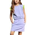 CHILDRENSTAR Girls 2 Piece Skort Outfits Trendy Clothes Kids Athletic Set
