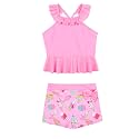 CHILDRENSTAR Little Girls Tankini Swimsuit 2 Pieces Bathing Suit for Kids