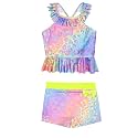 CHILDRENSTAR Little Girls Tankini Swimsuit 2 Pieces Bathing Suit for Kids