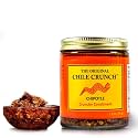 CHILE CRUNCH - Chipotle Spicy Crunchy Condiment - All Natural Roasted Chili Peppers, Garlic &amp; Onion Crisp Sauce - Vegan, Gluten-Free, No Preservatives - Homemade Authentic Mexican Recipe 5.5oz