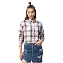 Chimpaaanzee Women Drop Shoulder Crop Shirt