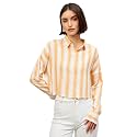 Chimpaaanzee Women Drop Shoulder Crop Shirt
