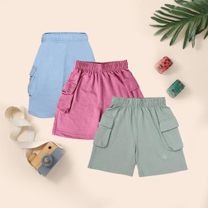 chimprala short for boys casual solid cotton blend multicolor pack of 3