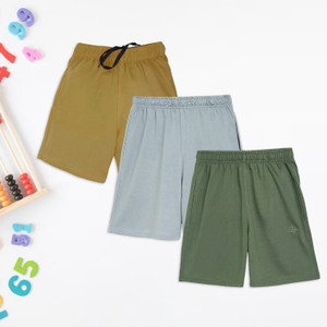 chimprala short for boys casual solid cotton blend multicolor pack of 3