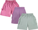 CHIMPRALA Short For Boys Casual Solid Cotton Blend (Multicolor, Pack of 3)