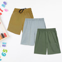 CHIMPRALA Short For Boys Casual Solid Cotton Blend (Multicolor, Pack of 3)