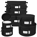 China Storage Hard Shell Containers 8-Piece Set Moving Boxes, Black
