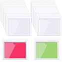Chinco 30 Pack Self Adhesive Index Card Pockets Top Open, 5.9 x 4.7 Inch