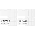 Chinco 60 Pack Self Adhesive Index Card Pockets Top Open,3.7 X 2.3 Inches