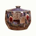 Chinese Design Rice Bucket, Sealed Rice Storage Bin with Lid, for Kitchen Food Storage Box, Grain Dispenser, Food Storage Porcelain Bottle, Suitable for Kitchen (One Color 33 * 33cm/13 * 13in)
