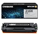 with Chip 218A Toner Cartridge Replacement for HP 218A 218X Toner for Color Pro 3201dw; Color Pro MFP 3301cdw 3301fdw 3301sdw Printers (Black)