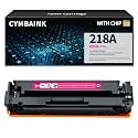 with Chip 218X 218A Toner Cartridge Replacement for HP 218A 218X Toner for Color Pro 3201dw; Color Pro MFP 3301cdw 3301fdw 3301sdw Printers (Magenat)