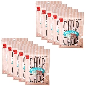 chip chops chicken amp codfish rolls dog treats - 70g pack of 10 healthy tasty high-protein snacks for training amp rewards  suitable for all breeds  sold by foodie puppies with free keyring