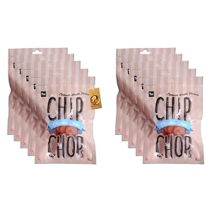 chip chops chicken chips coins dog treats - 70g pack of 10 healthy tasty high-protein snacks for training amp rewards  suitable for all breeds  sold by foodie puppies with free keyring