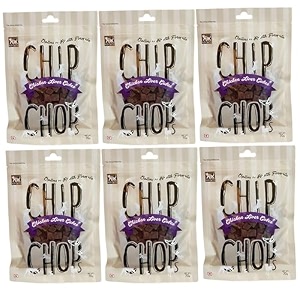 chip chops biscuit twined with chicken dog treats - 70g pack of 1 healthy tasty high-protein snacks for training amp rewards  suitable for all breeds  sold by foodie puppies with free keyring