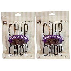 chip chops biscuit twined with chicken dog treats - 70g pack of 1 healthy tasty high-protein snacks for training amp rewards  suitable for all breeds  sold by foodie puppies with free keyring