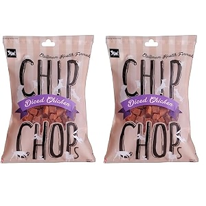 chip chops diced chicken highly nutritional and digestible dog treat 70 gm pack of 2all life stages