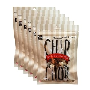 chip chops optimum health formula chicken amp calcium bone treat for dogs - 70gm pack of 6  highly nutritional amp digestible  suitable for all dog breeds - sold by foodie puppies with free key ring