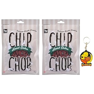 chip chops biscuit twined with chicken dog treats - 70g pack of 1 healthy tasty high-protein snacks for training amp rewards  suitable for all breeds  sold by foodie puppies with free keyring