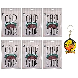 chip chops biscuit twined with chicken dog treats - 70g pack of 1 healthy tasty high-protein snacks for training amp rewards  suitable for all breeds  sold by foodie puppies with free keyring