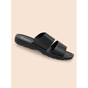 Chips Mens BLACK Lightweight Slip-on Sandal Casual