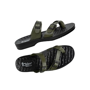 Chips Mens BROWN Lightweight Slip-on Sandal Casual