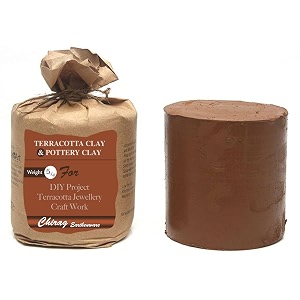 premium terracotta clay for modeling sculpting amp pottery  shadu mati  air dry non-toxic eco-friendly for kids beginners amp professional artists  ready to use filtered molding 5 kg