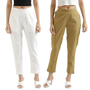 Chiraiyaa Women Cotton Trouser Pant - Versatile