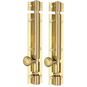 chitra brass tower bolt pack of 2 brush gold copper 4 inch