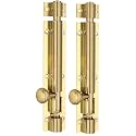 Chitra Brass Tower Bolt Pack of 2 (Brush Gold Copper, 4 Inch)