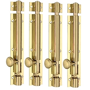 chitra brass tower bolt pack of 4 brush gold copper 12 inch