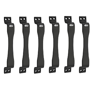 chitra jazz series stainless steel doorcabinet handles pack of 6 6 inch black