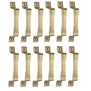 chitra jazz series stainless steel doorcabinet handles pack of 12 8 inch antique brass