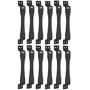 chitra jazz series stainless steel doorcabinet handles pack of 12 8 inch black