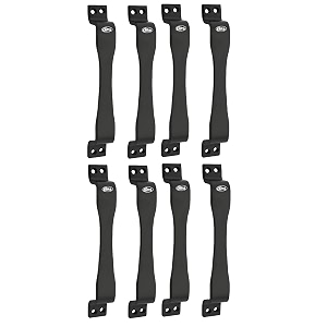 chitra jazz series stainless steel doorcabinet handles pack of 8 6 inch black