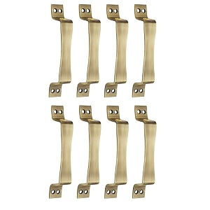 chitra jazz series stainless steel doorcabinet handles pack of 8 8 inch antique brass