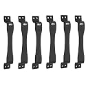 Chitra Jazz Series Stainless Steel Door/Cabinet Handles Pack of 6 (6 Inch, Black)