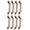 Chitra Jazz Series Stainless Steel Door/Cabinet Handles Pack of 8 (6 Inch, Antique Marvel)