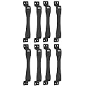 Chitra Jazz Series Stainless Steel Door/Cabinet Handles Pack of 8 (6 Inch, Black)