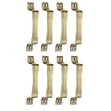 Chitra Jazz Series Stainless Steel Door/Cabinet Handles Pack of 8 (8 Inch, Antique Brass)