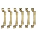 Chitra Jazz Series Stainless Steel Door/Cabinet Handles Pack of 6 (6 Inch, Antique Brass)