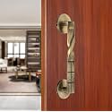 Chitra Taojin Series Brass Main Door Pull Handle Pack of 1 (Antique Brass Matt, 10 Inch)