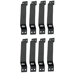 chitra wave stainless steel doorcabinet handles pack of 8 6 inch black pull handle