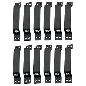 chitra wave stainless steel doorcabinet handles pack of 12 6 inch black pull handle
