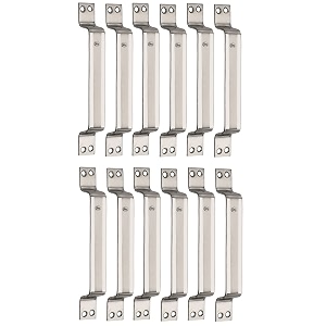 chitra wave stainless steel doorcabinet handles pack of 12 8 inch satin silver