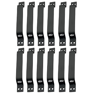 chitra wave stainless steel doorcabinet handles pack of 12 8 inch black pull handle