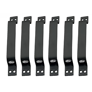 chitra wave stainless steel doorcabinet handles pack of 6 8 inch black pull handle