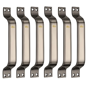 chitra wave stainless steel doorcabinet handles pack of 6 8 inch antique marvel