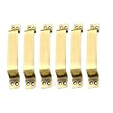 Chitra Wave Stainless Steel Door/Cabinet Handles Pack of 6 (6 Inch, Antique Brass), Pull Handle